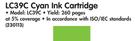 Brother LC39C Cyan Ink Cartridge-Each