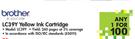 Brother LC39Y Yellow Ink Cartridge-Each