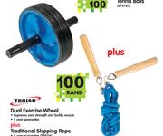 Trojan Dual Exercise Wheel Plus Traditional Skipping Rope