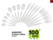 Mainstays 16 Piece Cutlery Set-Per Set