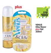 Venus Olay Razor Plus Gel-2x200ml