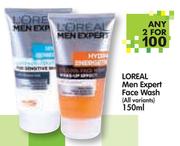 L'Oreal Men Expert Face Wash(All Variants)-2x150ml