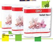 Aro Toilet Paper 2 Ply-3x9's
