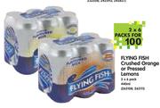 Flying Fish Crushed Orange Or Pressed Lemons-2x6x440ml