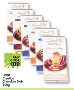 Lindt Creation Chocolate Slab-6x100g