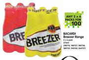 Bacardi Breezer Range-2x6x275ml