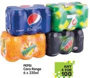 Pepsi Cans Range-4x6x330ml
