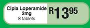 Cipla Loperamide 2mg-8 Tablets 