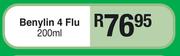 Benylin 4 Flu-200ml