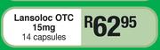 Lansoloc OTC 15mg-14 Capsules