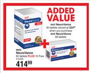 MNI Neuro Vance 60 Tablets Plus 10 Free