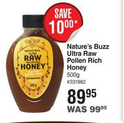 Nature's Buzz Ultra Raw Pollen Rich Honey-500g