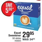 Equal Sweetener 50 Sticks