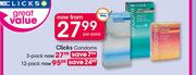 Clicks Condoms 3 Pack-Per Pack