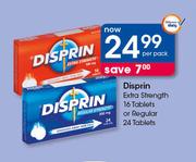 Disprin Extra Strenght 16 Tablets Or Regular 24 Tablets-Per Pack