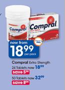 Compral Extra Strenght-24 Tablets Per Pack