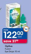 Optive Fusion Eye Drops-10ml Each
