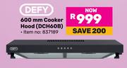 Defy 600mm Cooker Hood DCH60