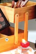 Bamboo Cosmetic Organiser With 2 Levels