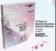 Maybelline 12 Days Of Beauty Surprises Advent Calendar 12 Piece-Per Set