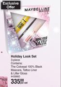 Maybelline Holiday Look Set 3 Piece-Per Set