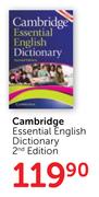 Cambridge Essential English Dictionary 2nd Edition