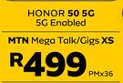 Honor 50 5G Enabled-On MTN Mega Talk/Gigs XS