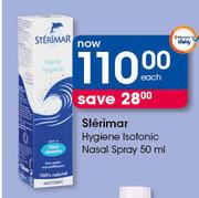 Sterimar Hygiene Isotonic Nasal Spray-50ml Each