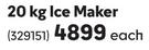 Sno Master 20Kg Plumbed In Commercial Ice Maker