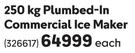 Sno Master 250Kg Plumbed In Commercial Ice Maker