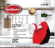 SnoMaster Fruit Dessert Maker 150W