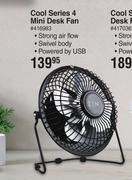 Zen Cool Series 4 Mini Desk Fan