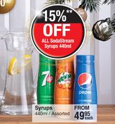 Sodastream Syrups Assorted-440ml Each