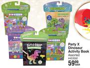 Party X Dinosaur Activity Book-Each