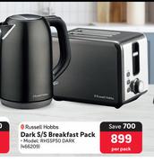 Russell Hobbs Dark S/S Breakfast Pack RHSSP30 DARK 466209-Per Pack