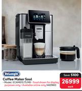 DeLonghi Coffee Maker Soul ECAM610.75 MB 462960-Each