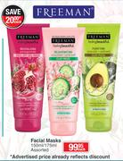 FreeMan Facial Masks Assorted-150ml/175ml Each