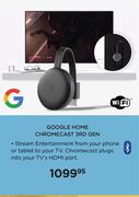 Google Home Chromecast 3rd Gen