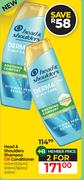 Head & Shoulder Shampoo Or Conditioner-For 2 x 145ml/220ml/300ml/360ml/400ml