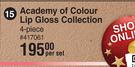 Academy Of Colour Lip Gloss Collection (4 Piece)-Per Set