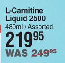 NPL L-Carnitine Liquid Assorted-480ml