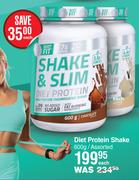 Body Fit Diet Protein Shake Assorted-600g Each