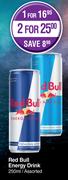 Red Bull Energy Drink Assorted-For 1 x 250ml