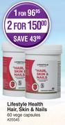 Lifestyle Health Hair, Skin & Nails 60 Vege Capsules-For 1