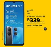 Honor X7 LTE-On MTN Mega Talk/Gigs XS