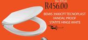 Bemis 3900CPT Tecnoplast Vandal Proof Statite Hinge White