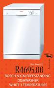 Bosch 60cm Freestanding Dishwasher White 3 Temperatures