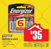 Energizer AA 6's pack