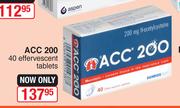 ACC 200-40 Effervescent Tablets