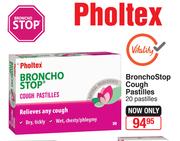 Pholtex BronchoStop Cough Pastiles-20 Pastiles